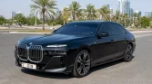 BMW 740i sedan in Dubai